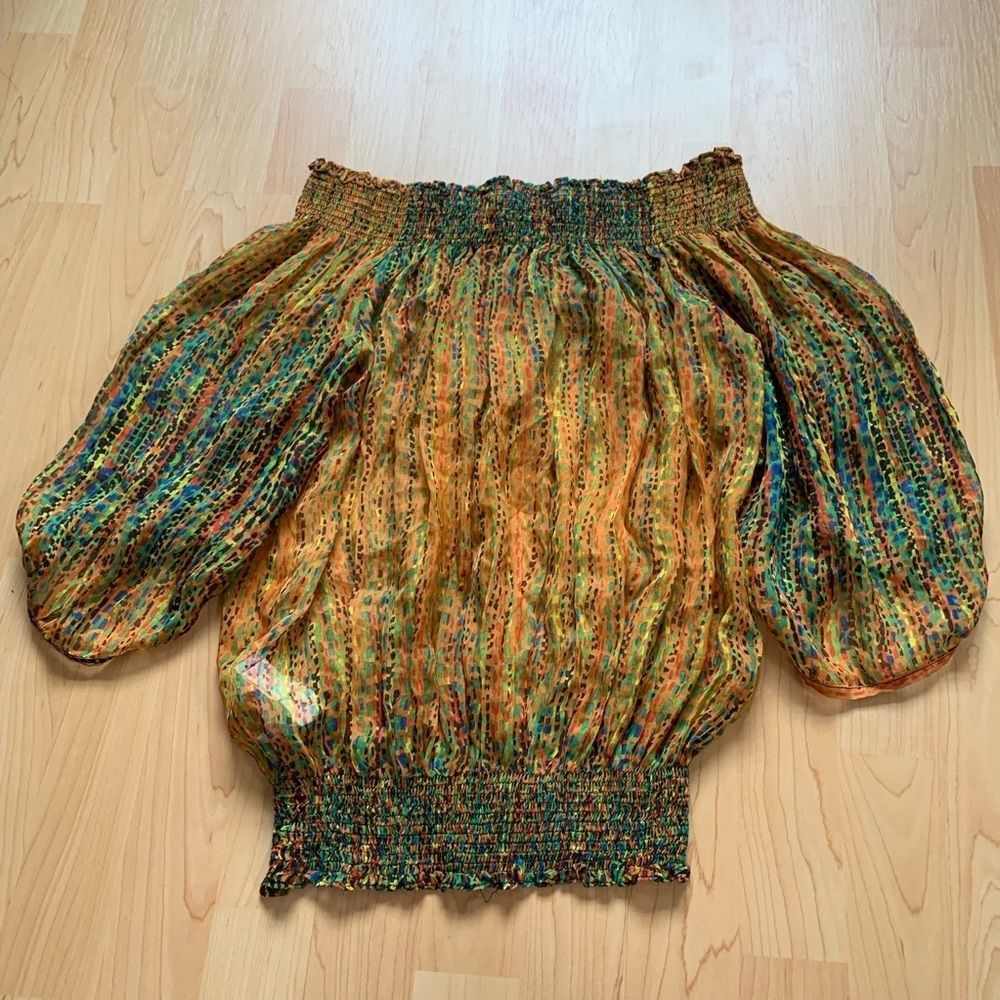 Printed Zara Basic Top Size Large - Picture 2 of 5